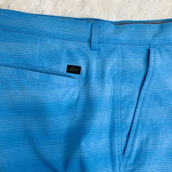 Greg Norman Blue Stripe Golf Shorts Sz 36 - Picture 4 of 7